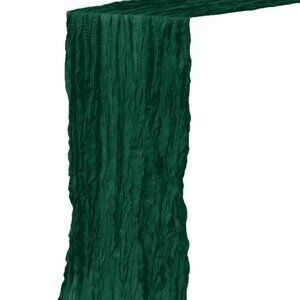 Emerald Green 10 FT Cheesecloth Table Runner